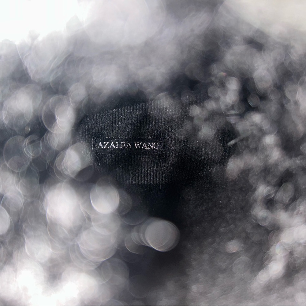 Azalea Wang Fluffy Black Faux Fur Boots - Picture 3 of 4